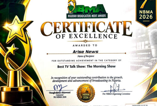ARISE News Wins Seven Honours At Nigerian Broadcasters Merit Awards – Arise News