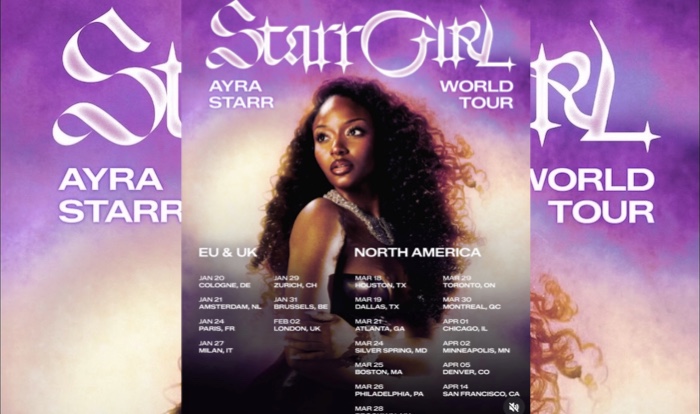 Ayra Starr Announces StarrGirl World Tour Starting January Across Europe, UK, North America  – Arise News