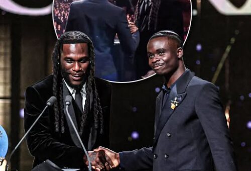 Ballon d’Or 2026: Burna Boy Presents Socrates Award To Bukayo Saka
