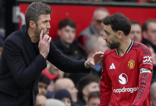 Man Utd’s Carrick, Fernandes Hold Clear-the-Air Talks Ahead of Chelsea Clash