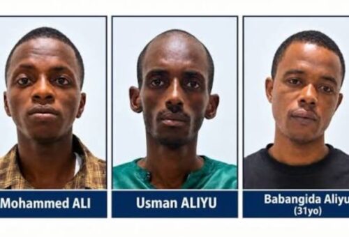 Faces of 5 suspects arraigned over kidnap of 20 NYSC members in Imo [VIDEO]