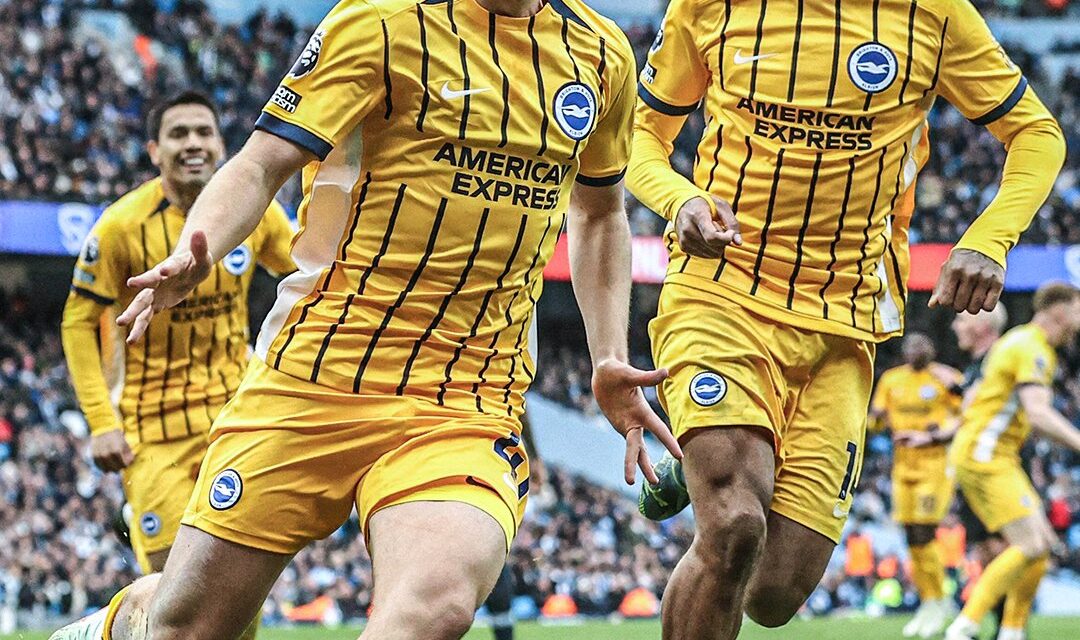 Brighton Stun Manchester City 1-0 At Etihad As Ayari Ends Hosts’ Title Momentum –
