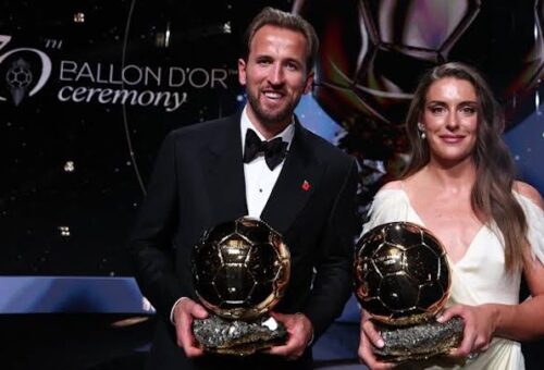 Harry Kane Wins First Ballon d’Or, Alexia Putellas Claims Third Women’s Title – Arise News