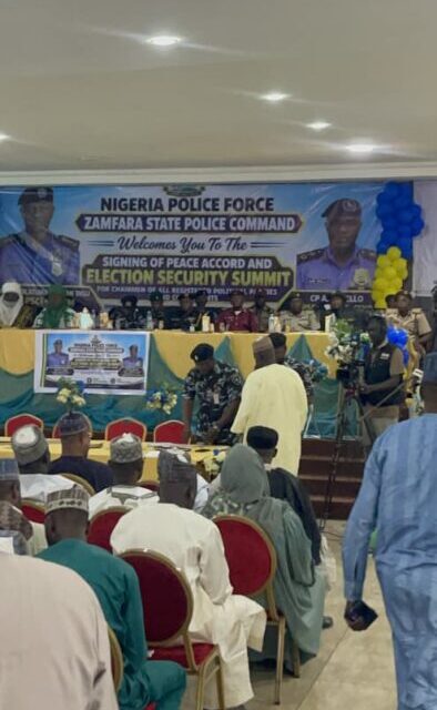 Zamfara Police Conducts Peace Accord Signing For Parties