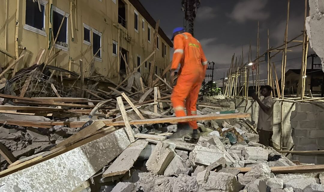 One dead as two-storey building collapses in Lagos