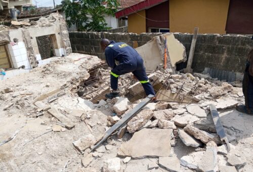 One trapped as building collapses during demolition in Lagos