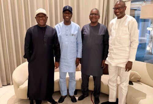 Otedola Hosts Dangote, Rabiu at Dinner Honouring Hamzat