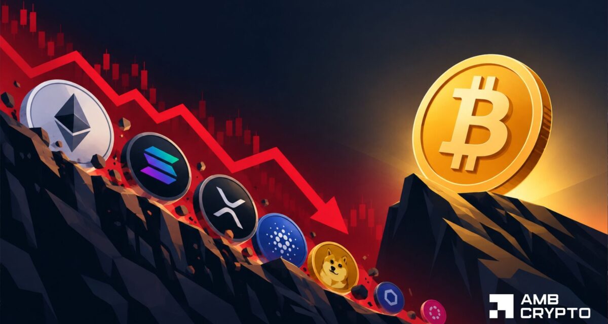 Altcoins suffer their worst weekend since April – Is Bitcoin taking over?
