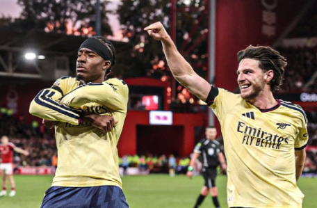 Madueke Strike Fires Arsenal To Narrow 1-0 Win Over Nottingham Forest