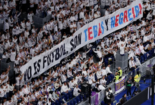 Real Madrid Fans Protest Against Tebas, Laporta Over Negreira Case