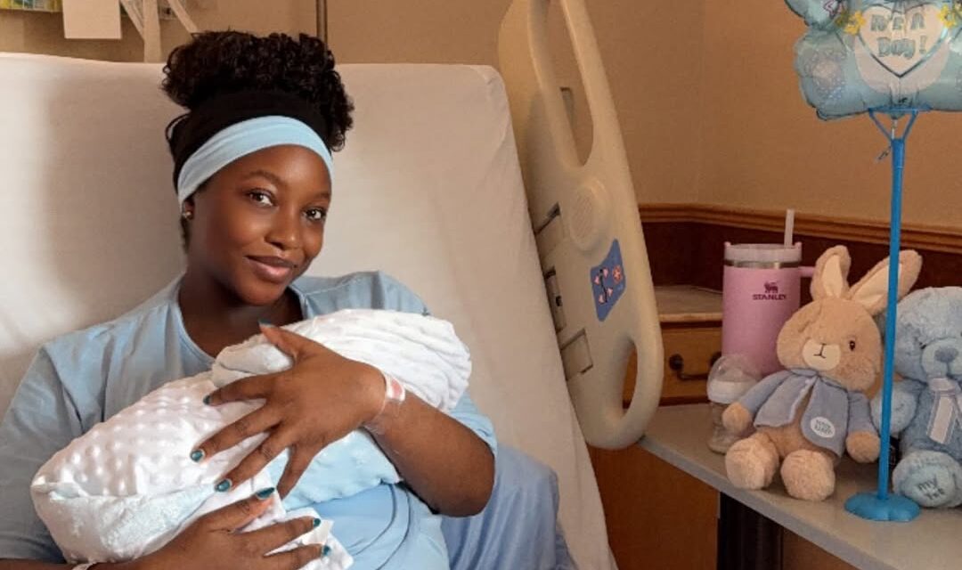 Actress Ini Dima-Okojie celebrates her first birthday as a mother as she welcomes a baby boy (PHOTOS)