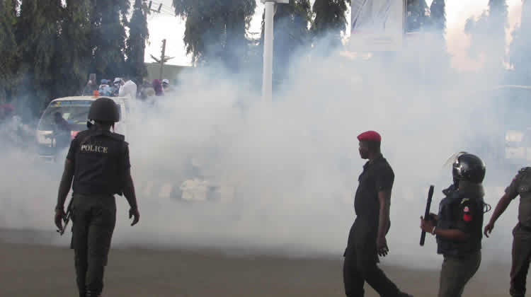 BREAKING: Police fire tear gas at Rhodes-Vivour, Funso Doherty during EndSARS memorial [VIDEO]