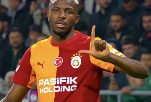 Osimhen Dedicates Goal To Newborn Daughter In 4-0 Galatasaray Win