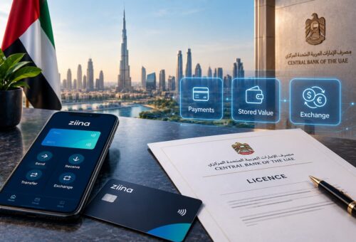 Ziina Secures Triple CBUAE Licensing Across Payments, Stored Value, and Exchange