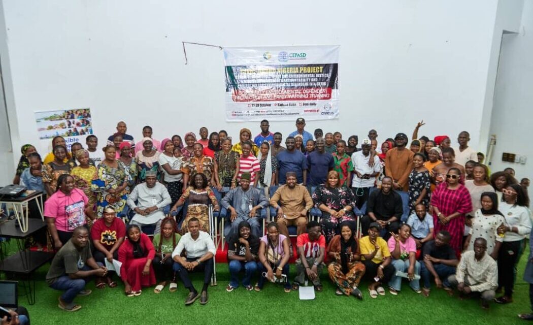 CEPASD Trains 300 Environmental Defenders In Kaduna