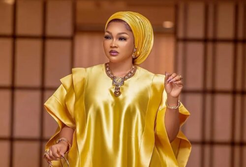 Mercy Aigbe slams bloggers over Toluwanisings’ family dispute