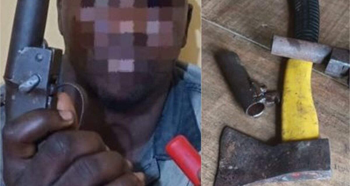 SWAT arrests suspected cultist, recovers pistols, cartridges, axe in Ogun